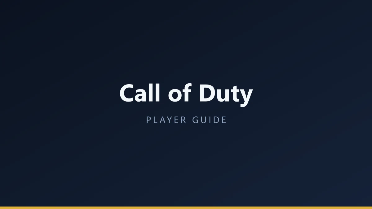 Call of Duty cover art for a player guide