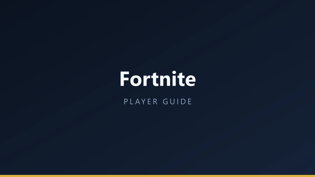 Fortnite cover art for a player guide