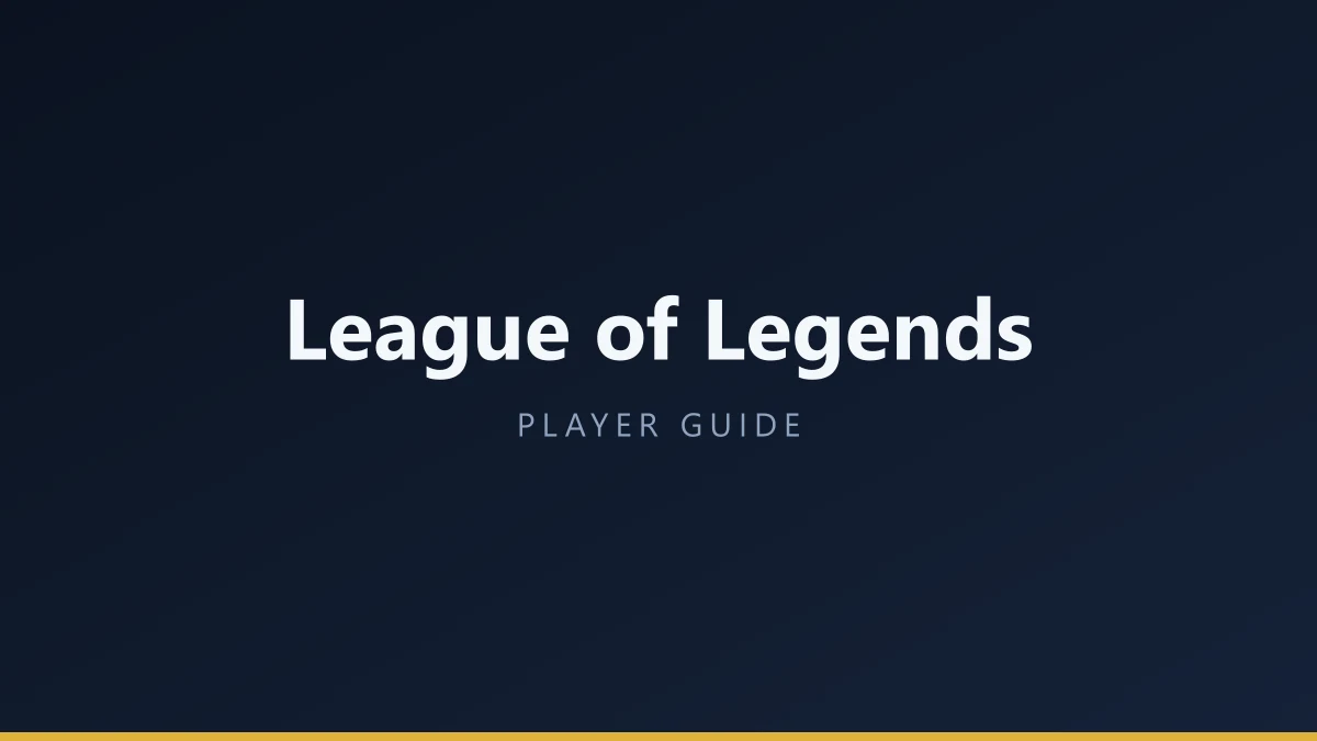 League of Legends cover art for a player guide