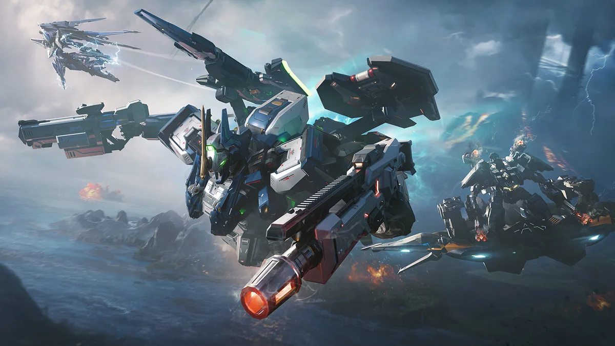 Mecha BREAK cover art for a player guide