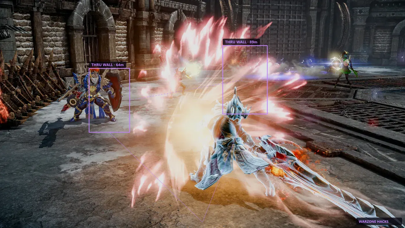 Wallhack outlines for players and bosses